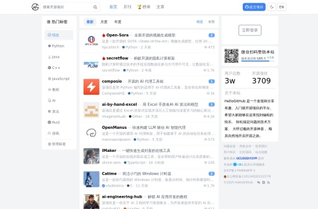 有趣的开源社区网站截图