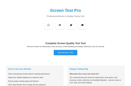 Screen Test Pro网站截图