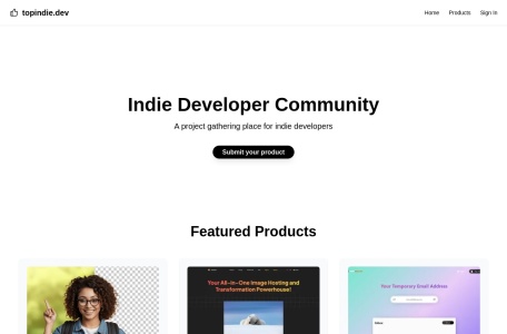 TopIndie.dev网站截图