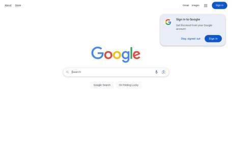 Google搜索网站截图