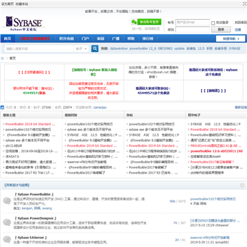 SYBASE中文社区技术服务网站截图预览